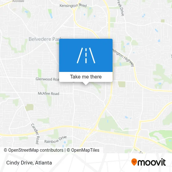 Cindy Drive map