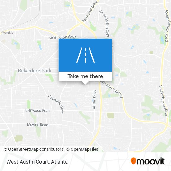 West Austin Court map