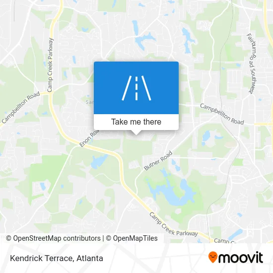 Kendrick Terrace map