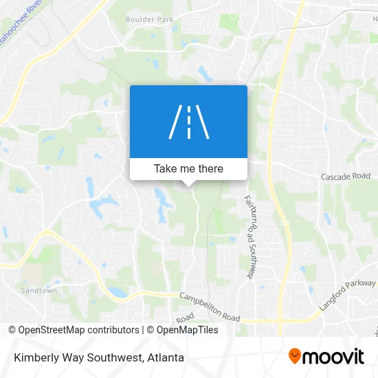 Kimberly Way Southwest map