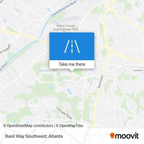 Basil Way Southwest map