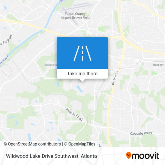 Mapa de Wildwood Lake Drive Southwest