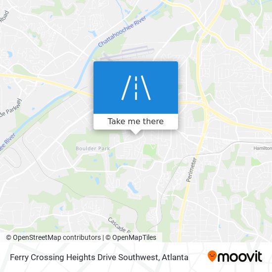 Ferry Crossing Heights Drive Southwest map