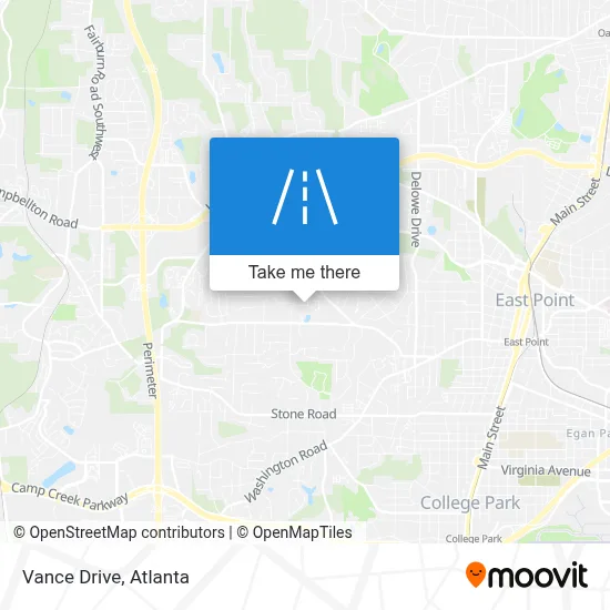 Vance Drive map