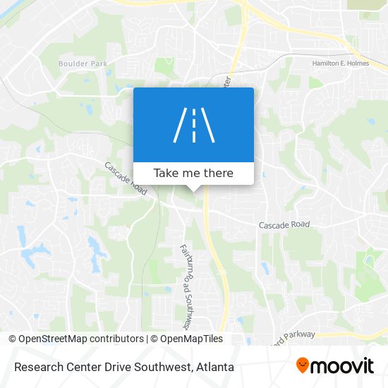 Research Center Drive Southwest map