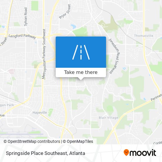 Mapa de Springside Place Southeast