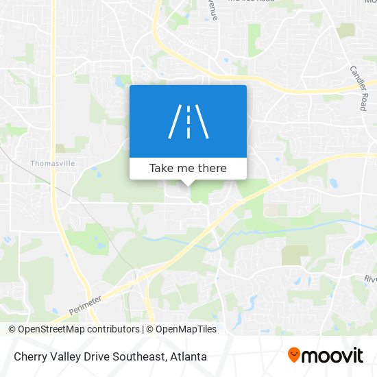Mapa de Cherry Valley Drive Southeast