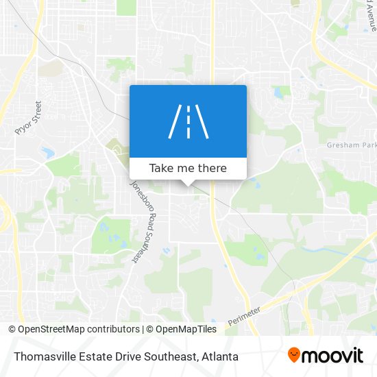 Thomasville Estate Drive Southeast map