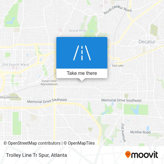 Trolley Line Tr Spur map