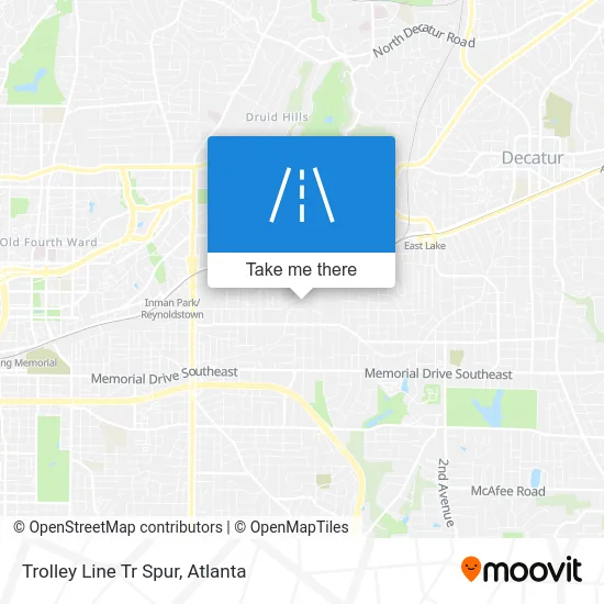 Trolley Line Tr Spur map