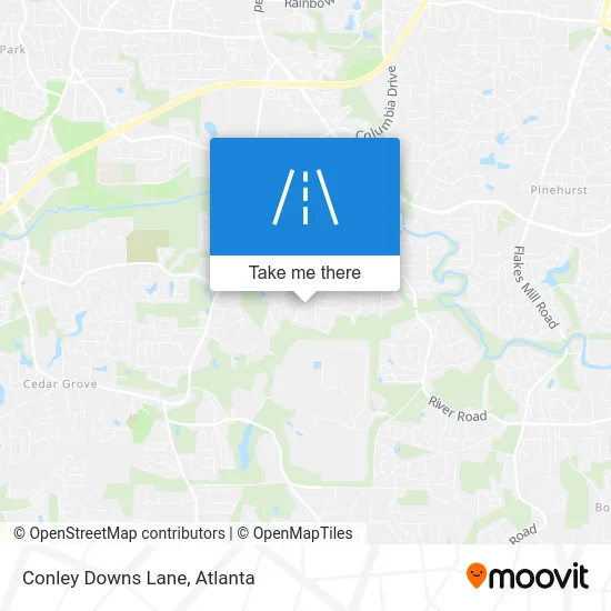 Conley Downs Lane map