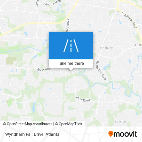 Wyndham Fall Drive map