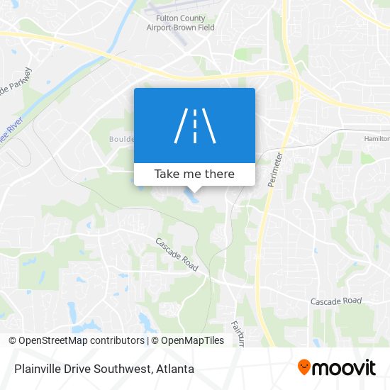 Mapa de Plainville Drive Southwest