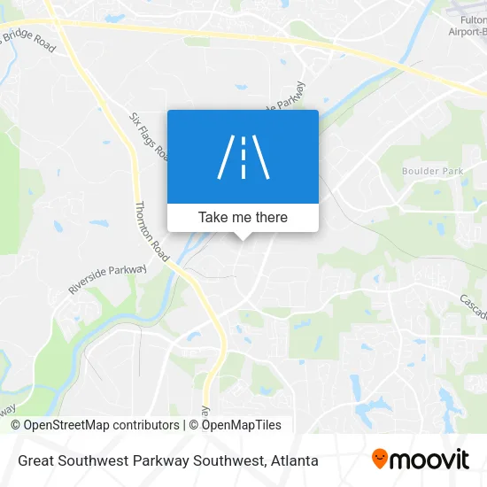 Great Southwest Parkway Southwest map