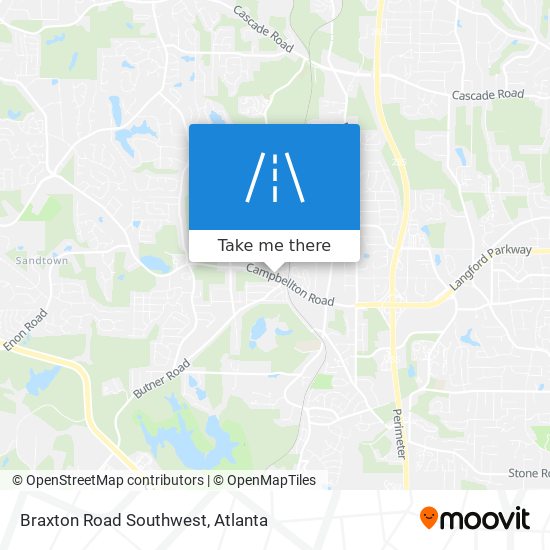 Braxton Road Southwest map