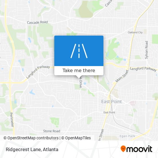 Ridgecrest Lane map