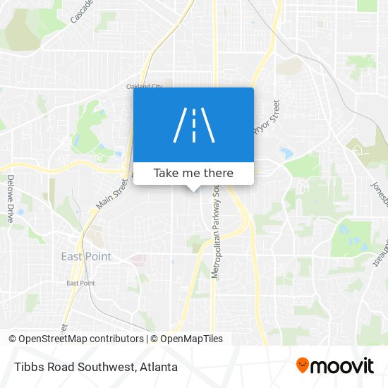 Tibbs Road Southwest map