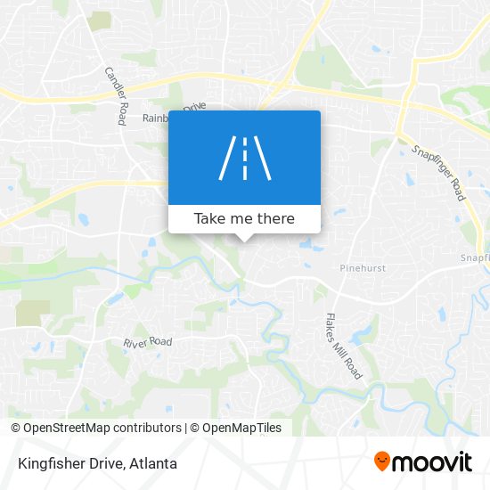 Kingfisher Drive map