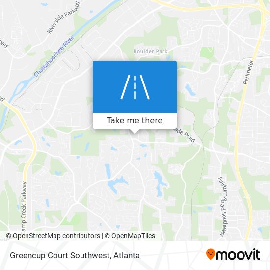 Mapa de Greencup Court Southwest