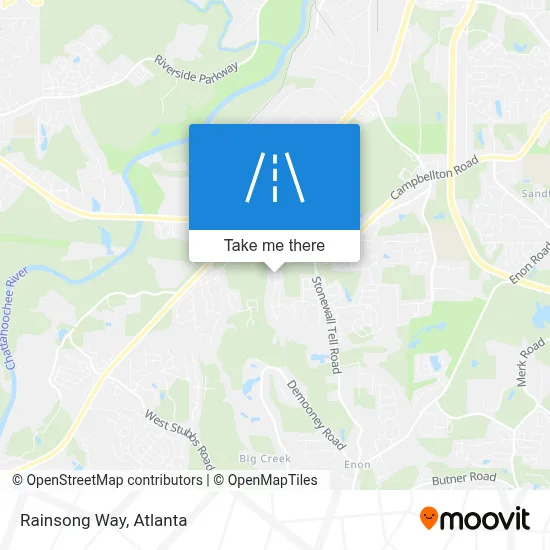 Rainsong Way map