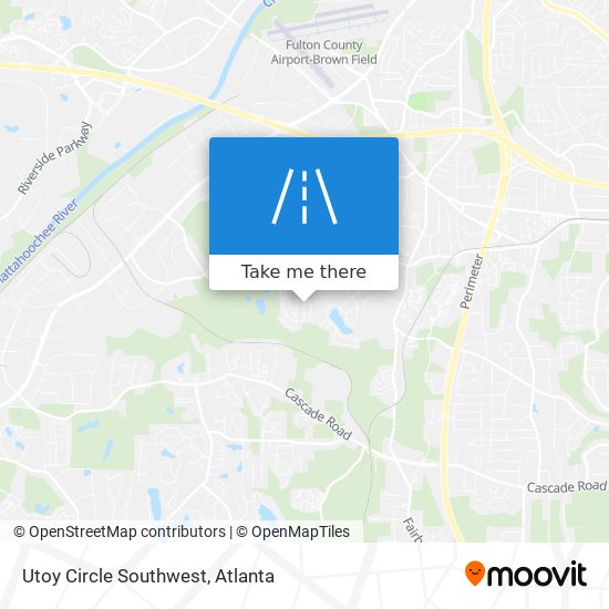 Utoy Circle Southwest map