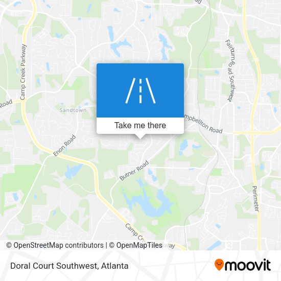 Doral Court Southwest map