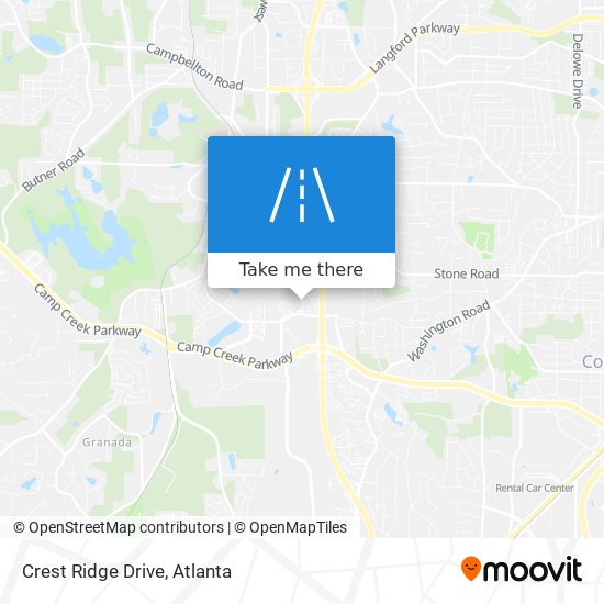 Mapa de Crest Ridge Drive