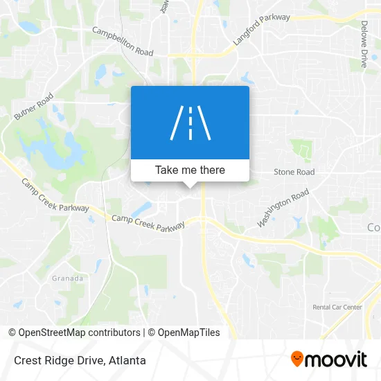 Crest Ridge Drive map