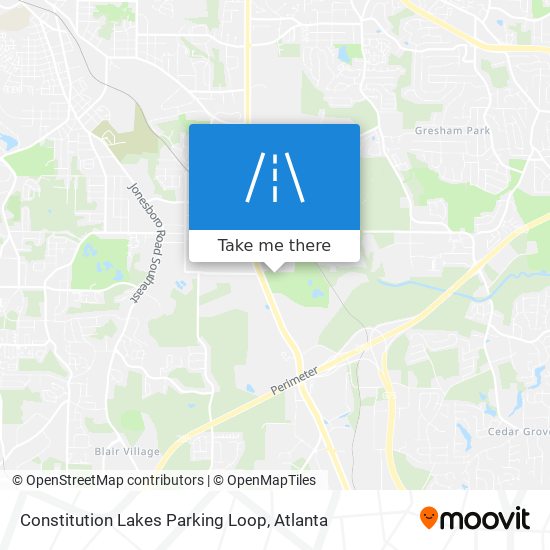 Constitution Lakes Parking Loop map