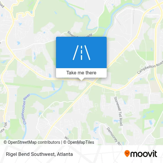 Rigel Bend Southwest map