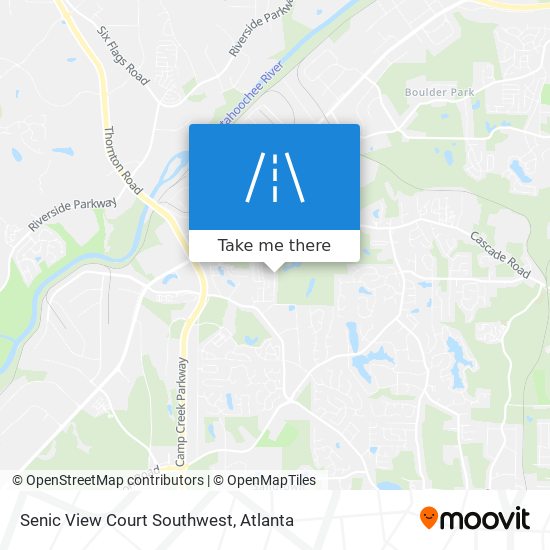 Senic View Court Southwest map