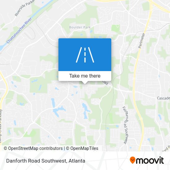 Danforth Road Southwest map