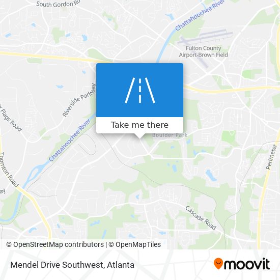 Mendel Drive Southwest map