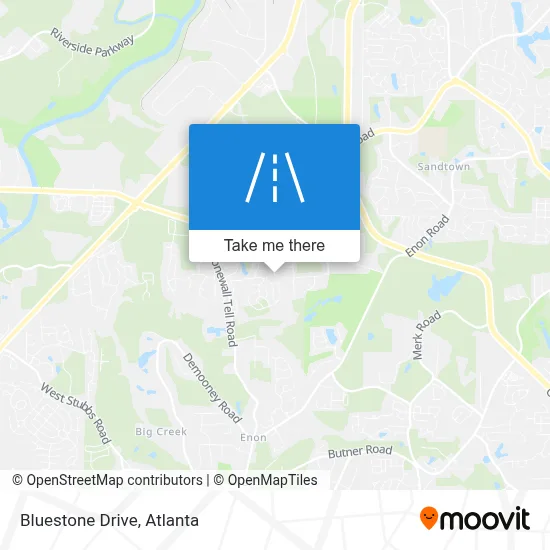 Bluestone Drive map