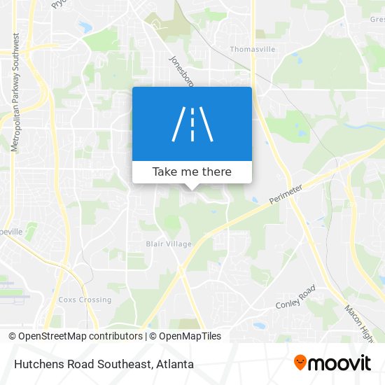 Hutchens Road Southeast map