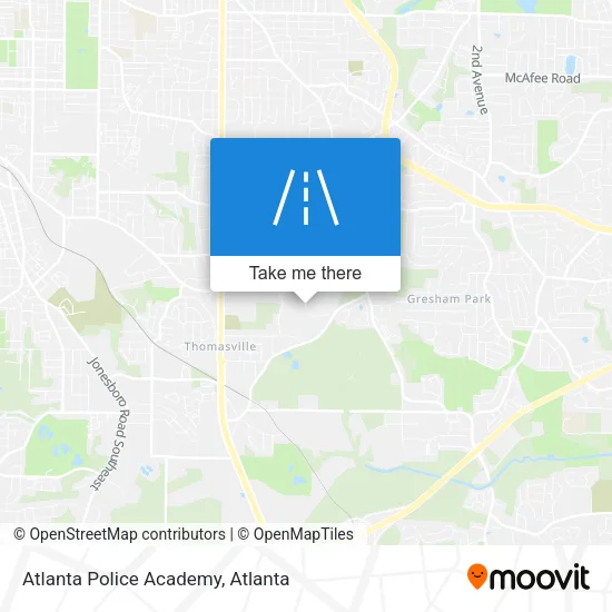Atlanta Police Academy map