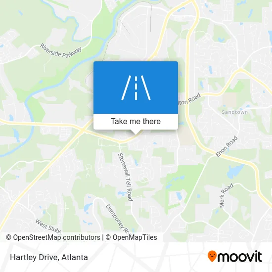 Hartley Drive map