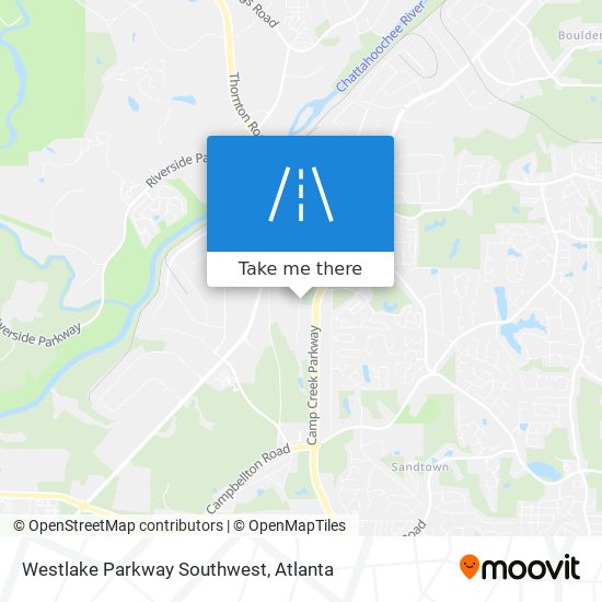 Mapa de Westlake Parkway Southwest