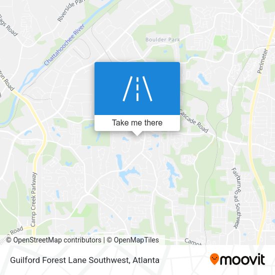 Mapa de Guilford Forest Lane Southwest