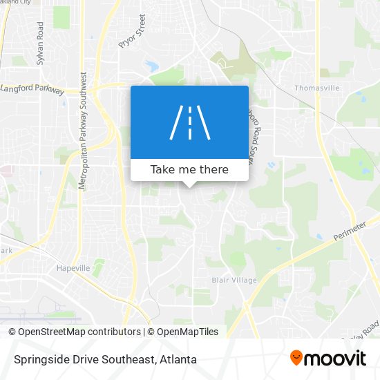 Springside Drive Southeast map