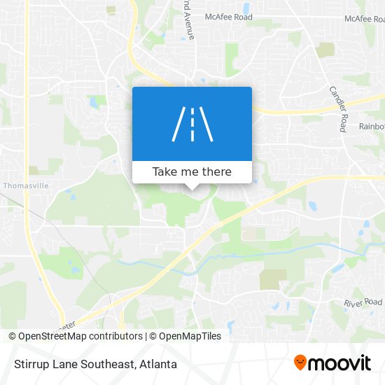 Stirrup Lane Southeast map