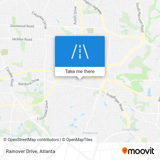 Rainover Drive map