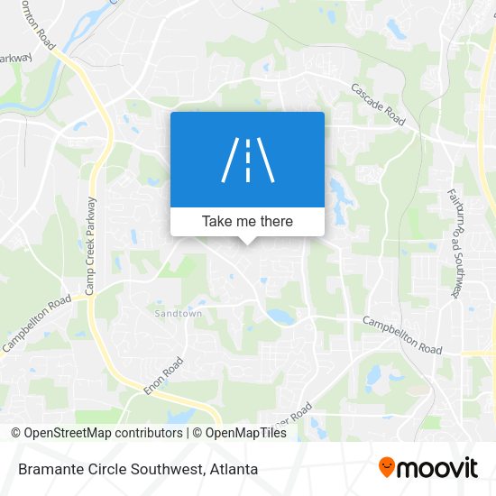 Mapa de Bramante Circle Southwest