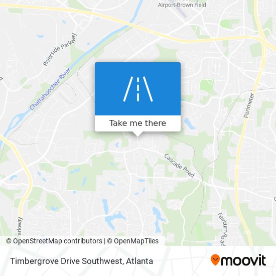 Mapa de Timbergrove Drive Southwest