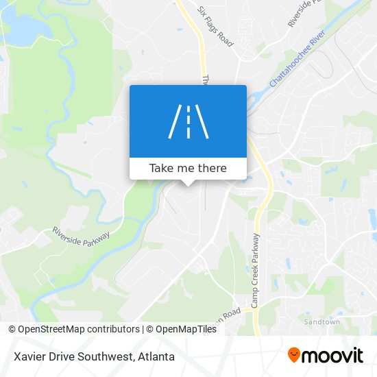 Mapa de Xavier Drive Southwest