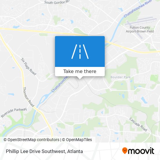 Mapa de Phillip Lee Drive Southwest