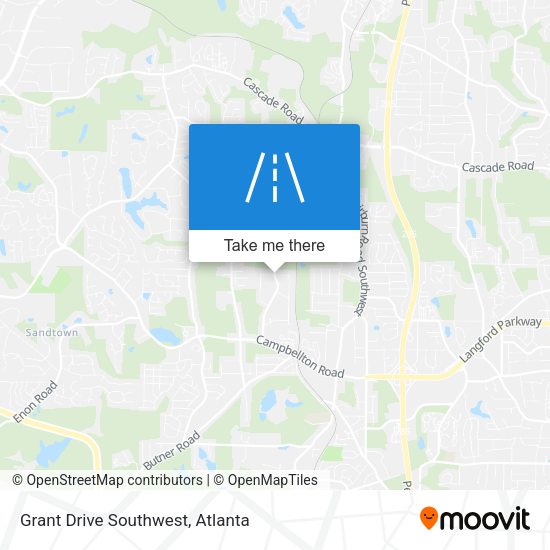 Mapa de Grant Drive Southwest