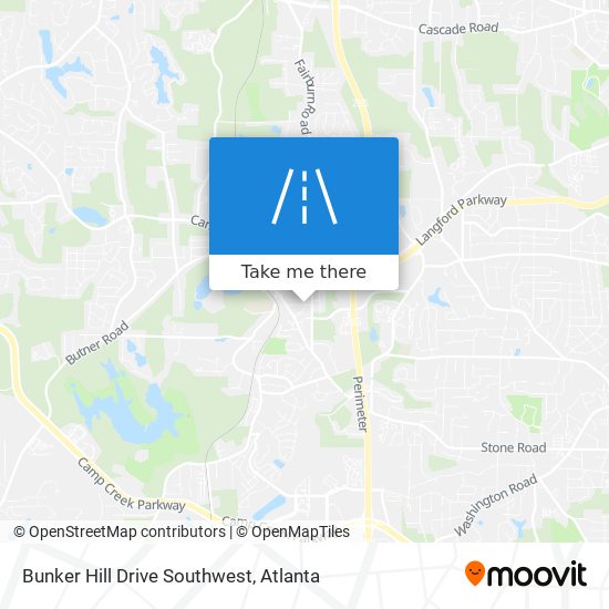 Mapa de Bunker Hill Drive Southwest