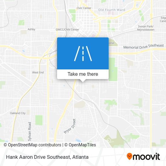 Hank Aaron Drive Southeast map