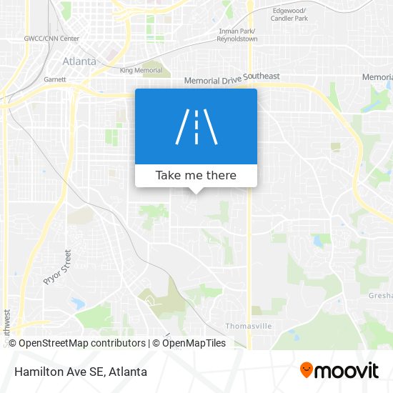 Mapa de Hamilton Ave SE